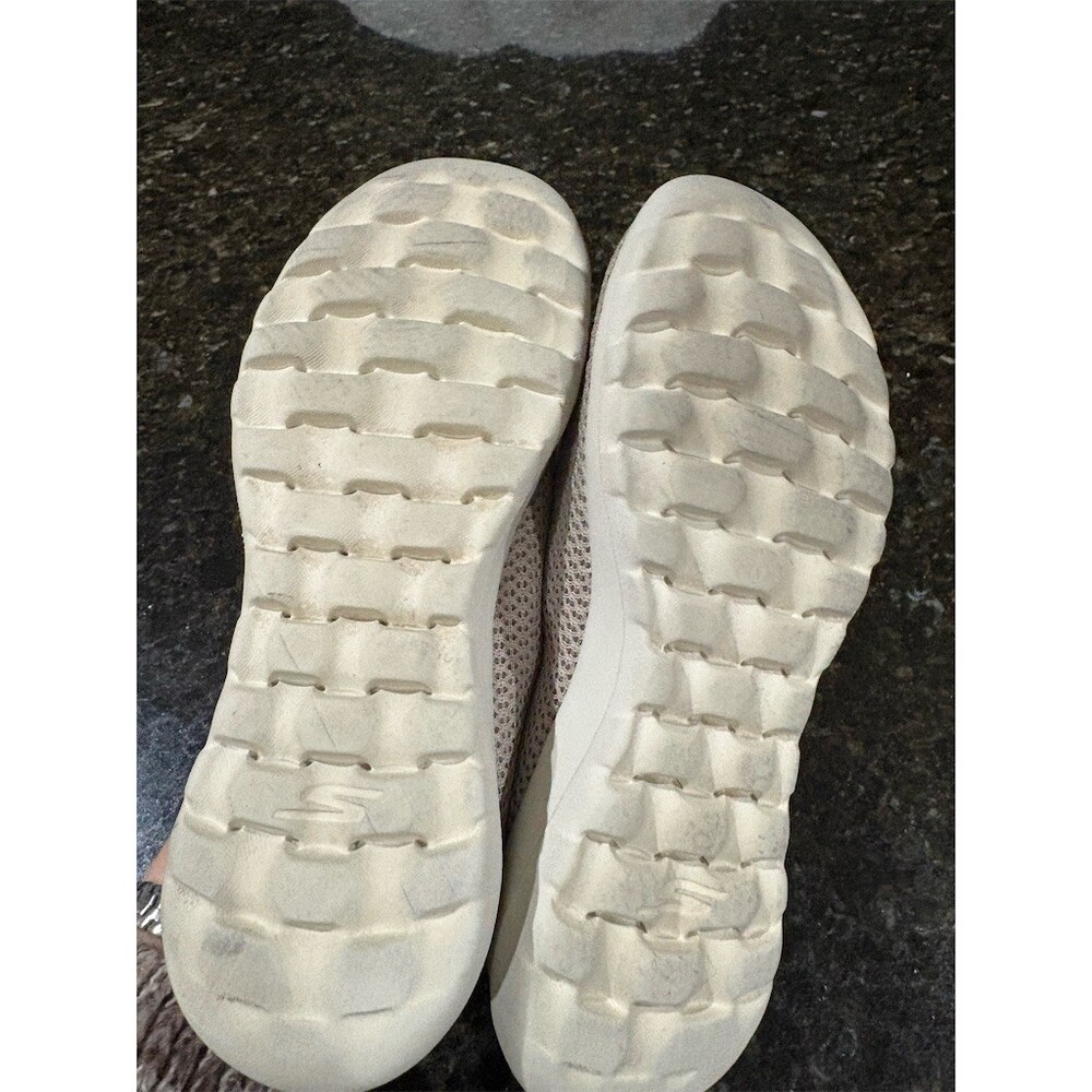Skechers GO WALK Joy Women's Slip-On Walking Shoes Beige Size 7.5 - Picture 7 of 8